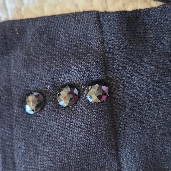 Cato Preppy Jeweled Black Knee High Stocking Socks - Picture 2 of 7